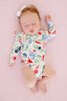 Long Sleeve Wendy Onesie - Fair Street Floral