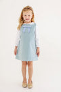 Emma's Elbow Patch Top - Worth Avenue White with Old Greenwich Green Heart Patches