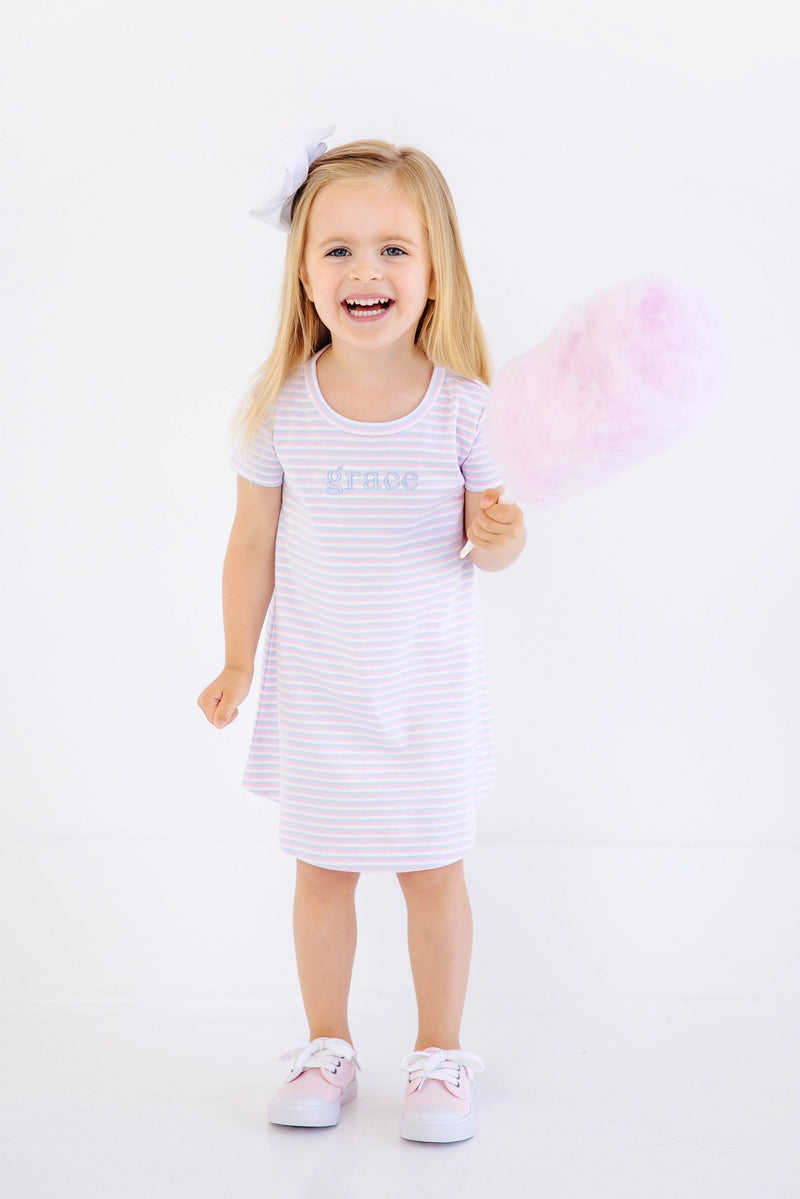 Polly Play Dress - Sumner County Stripe (Buckhead Blue)