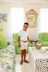 Prim & Proper Polo - Sea Island Seafoam with Beale Street Blue Multicolor Stork