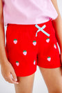 Critter Cheryl Shorts - Richmond Red with Strawberries