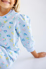 Is it Saturday Sweatshirt - Little London Flowers with Buckhead Blue