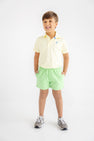 Sheffield Shorts - Lexington Lime with Saratoga Stone Stork