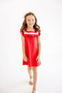 Darla Dress - Richmond Red with Worth Avenue White