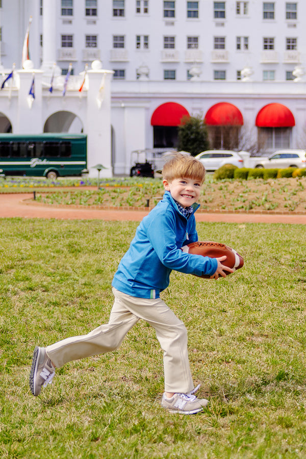 Prepletic™ Hayword Half-Zip - Barnsley Blue with Gallatin Green & Grantley Gray Stork