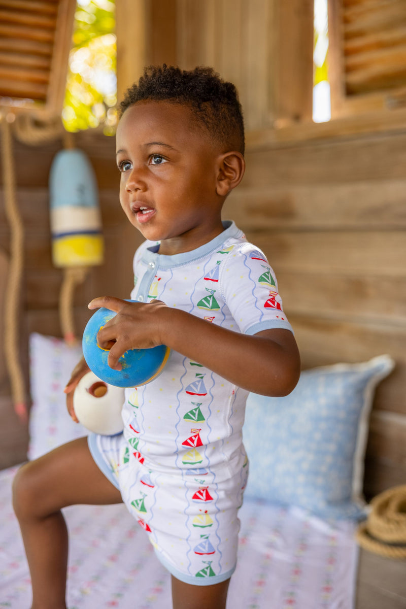 Sutton's Shorts Set - Set Sail with Beale Street Blue