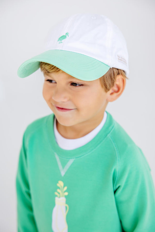 Covington Cap - Worth Avenue White with Grace Bay Green
