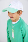 Covington Cap - Worth Avenue White with Grace Bay Green