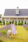 Macie Midi Dress - Lavender and Lambs with Beale Street Blue