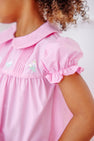Holly Day Dress - Pier Party Pink with Flower Embroidery