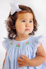 Bridget Bubble - Buckhead Blue with Hydrangea Smocking