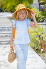 Lenai Lounge Pant (Linen) - Beale Street Blue