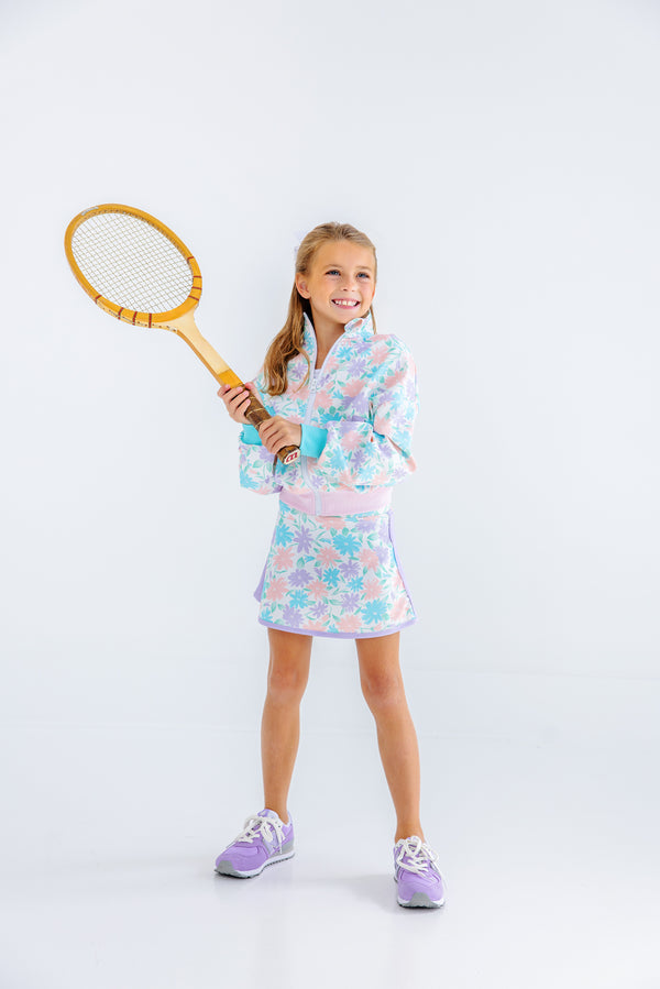 Prepletic™ Searcy Skort - Glastonbury Blooms with Lauderdale Lavender