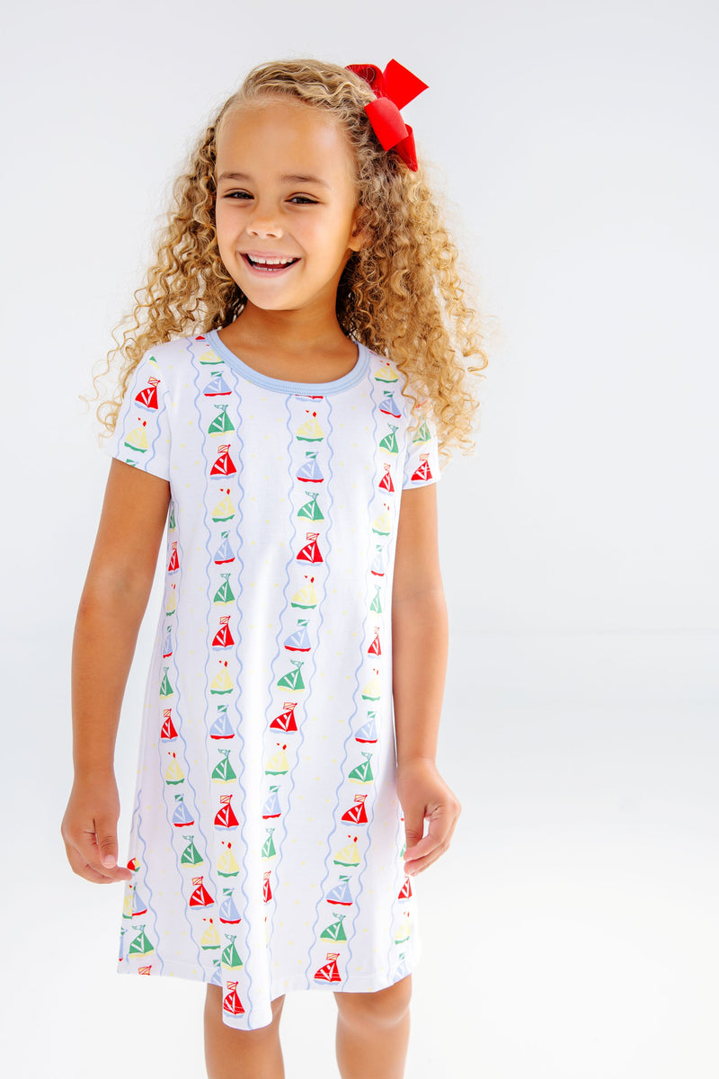 Polly Play Dress - Set Sail with Beale Street Blue
