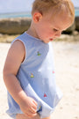 Critter Benjamin Bubble - Beale Street Blue with Sailboats