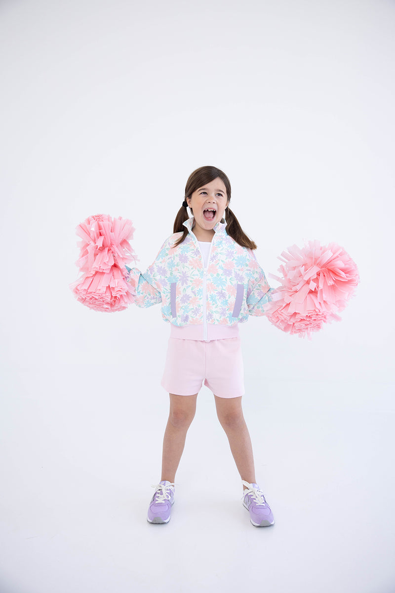 Shipley Shorts - Palm Beach Pink with Palm Beach Pink Bow & Stork