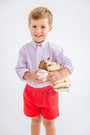 Dean's List Dress Shirt - Lake Powell Plaid with Richmond Red Stork