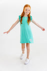 Ruehling Ruffle Dress - Turks Teal