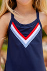 Prepletic™ Little Miss Tennis Dress - Nantucket Navy, Richmond Red, Worth Avenue White and Beale Street Blue