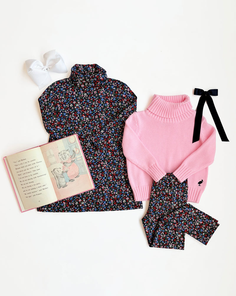 Tatum's Turtleneck Dress - Fairfax Farm Floral