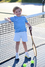 Sullivan Shorts - Grantley Gray with Beale Street Blue
