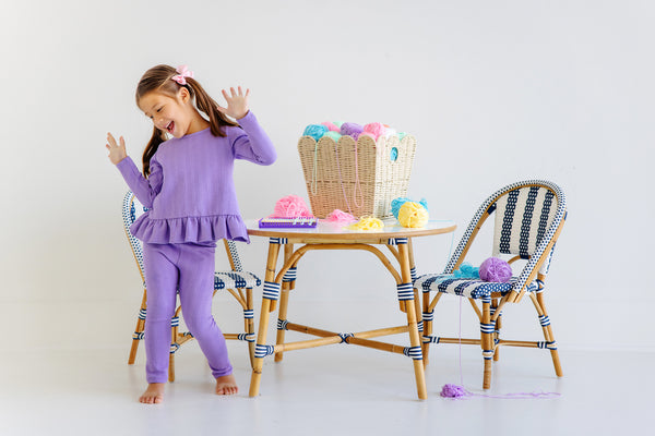 Mitzy Sue Slacks (Quilted) - Palisades Purple