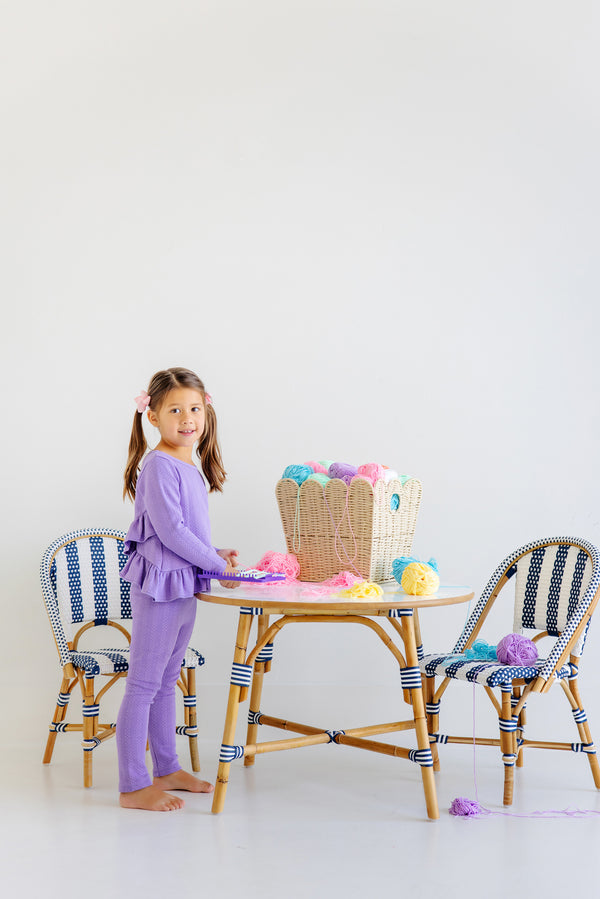 Mitzy Sue Slacks (Quilted) - Palisades Purple