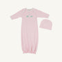 Adorable Everyday Set - Palm Beach Pink with Bunny Embroidery