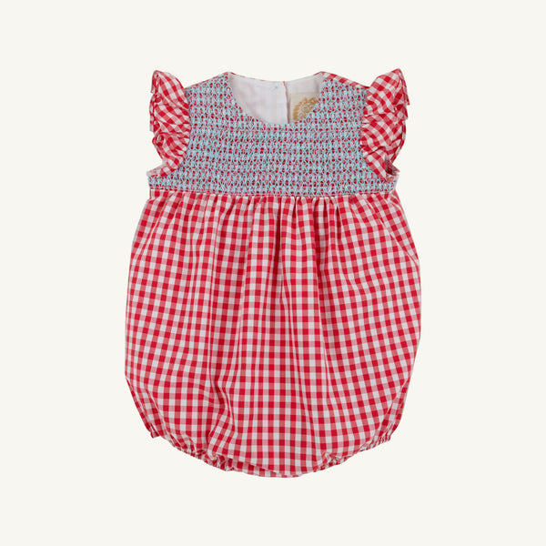 Angel Sleeve Daphne Belle Bubble - Richmond Red Gingham with Belhaven Blue