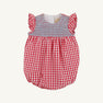 Angel Sleeve Daphne Belle Bubble - Richmond Red Gingham with Belhaven Blue