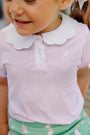 Prepletic™ Preppy Polo - Valley High Violet Stripe with Worth Avenue White