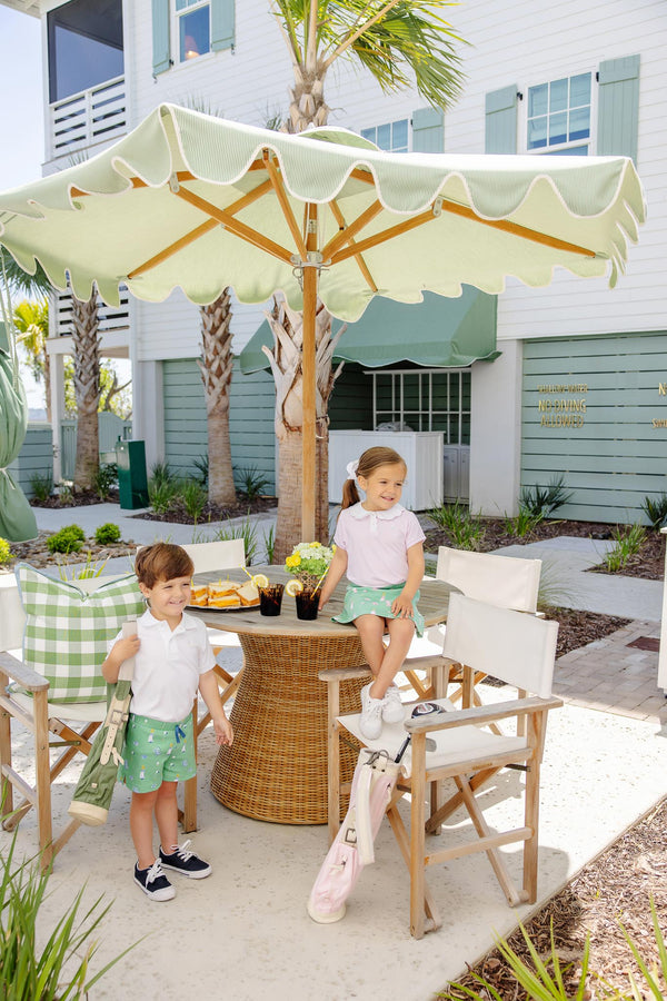 Prepletic™ Preppy Polo - Valley High Violet Stripe with Worth Avenue White