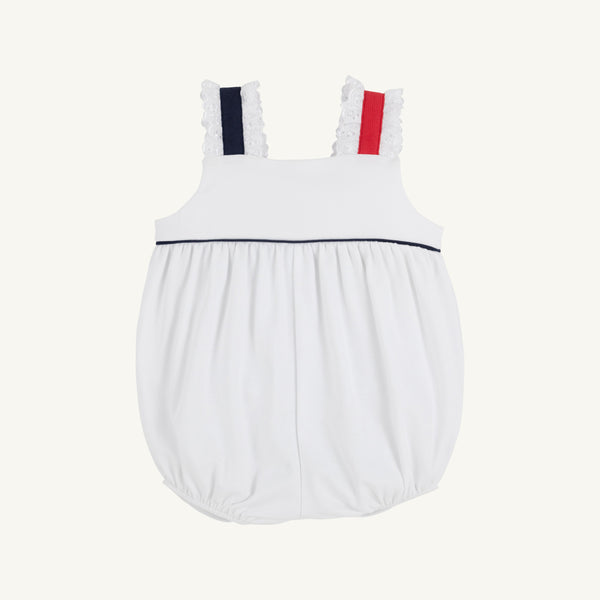 Babs Bubble - Worth Avenue White with Nantucket Navy and Richmond Red