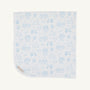 Baby Buggy Blanket - Sir Proper's Sweet Arrival (Beale Street Blue) with Worth Avenue White