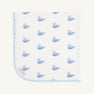 Baby Buggy Blanket - Merrimack Quack Quacks with Buckhead Blue