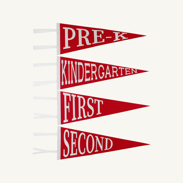 Back to School Pennants - Richmond Red
