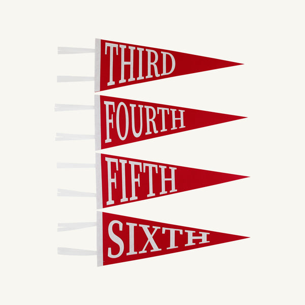 Back to School Pennants - Richmond Red