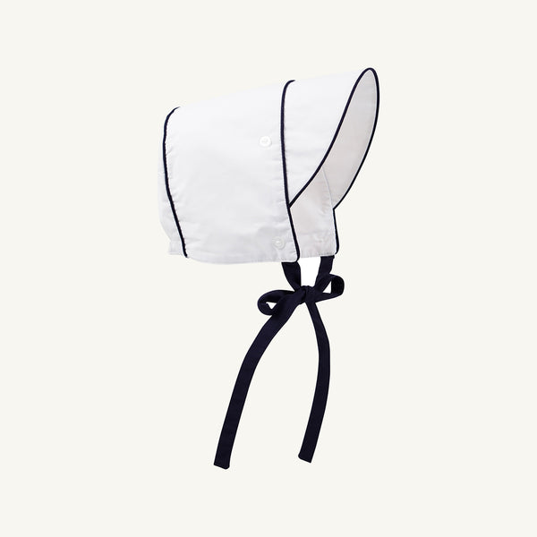 Barringer Bonnet - Worth Avenue White with Nantucket Navy