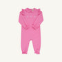Biltmore Romper - Winter Park Pink with Heart Embroidery