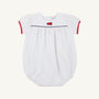 Blythe Bubble - Worth Avenue White with Megaphone Embroidery