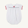 Blythe Bubble - Worth Avenue White with Megaphone Embroidery