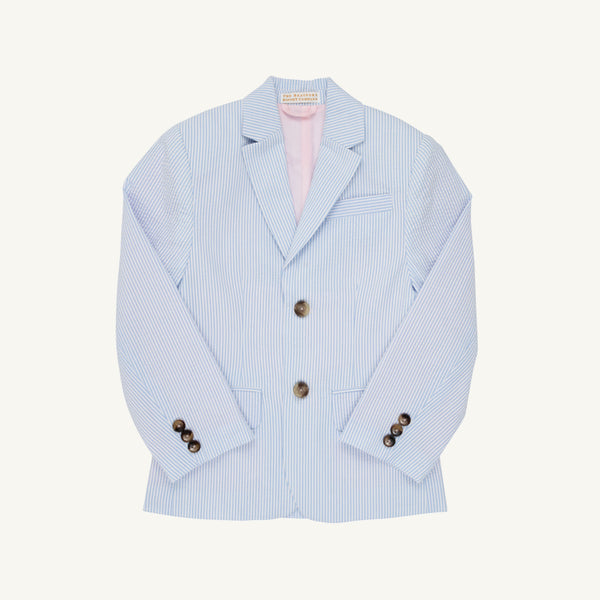 Grandccasion™ Booker Blazer - Breakers Blue Seersucker