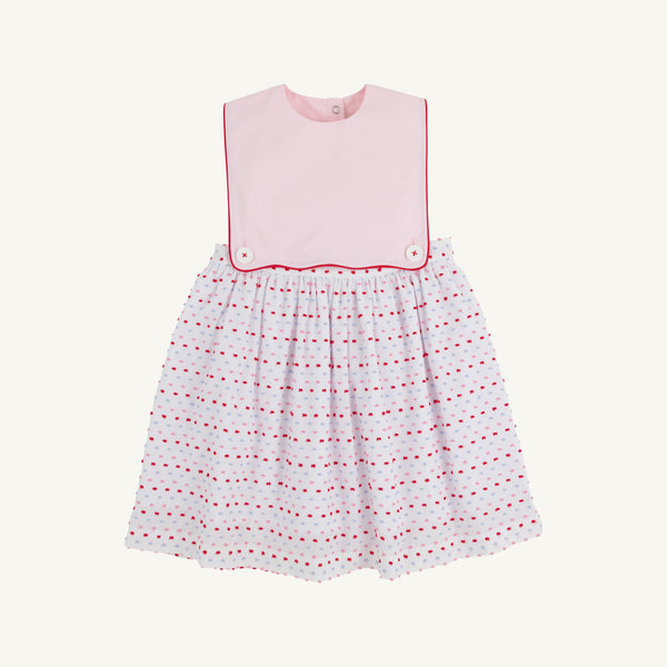 Brady Button-In - Dogwood Dot with Palm Beach Pink