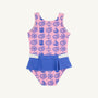 Bridgehampton Bathing Suit - Wilmington Waters with Rockefeller Royal Micro Dot