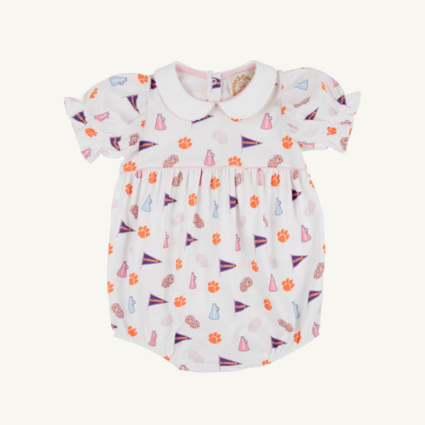 Clemson Britt Bubble - Tiger Triumph with Worth Avenue White & Palm Beach Pink