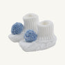 Bryer Booties - Worth Avenue White with Buckhead Blue & Barbados Blue