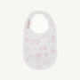 Burp Me Bib - Sir Proper's Sweet Arrival (Hamptons Hot Pink) with Worth Avenue White