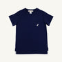 Carter Crewneck - Nantucket Navy with Multicolor Stork