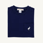 Carter Crewneck - Nantucket Navy with Multicolor Stork