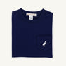 Carter Crewneck - Nantucket Navy with Multicolor Stork